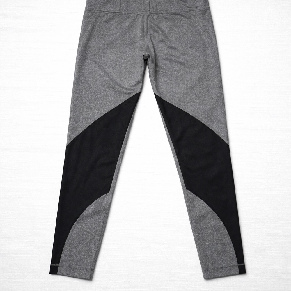 Nike Pro Leggings XS Gray Black Colorblock Athletic Pants - Picture 2 of 5